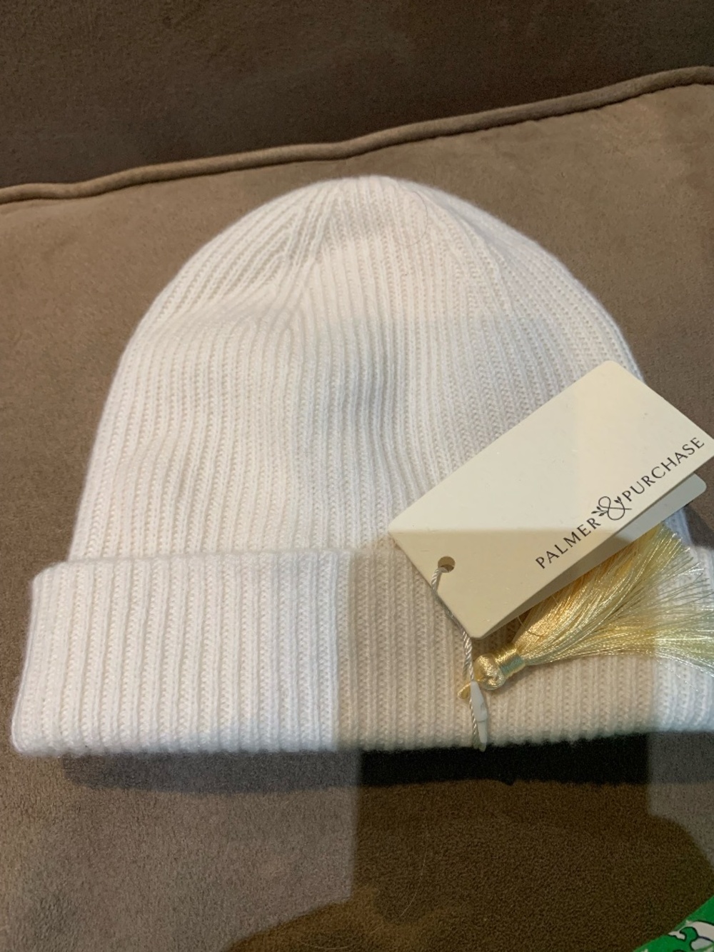 100% Cashmere Women's Beanie Hat IVORY